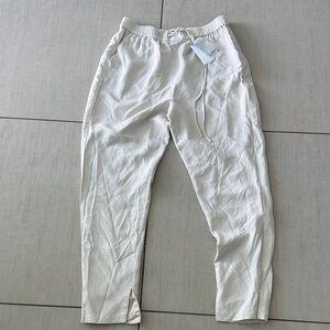 Philip Lim White Drawstring Casual Pants